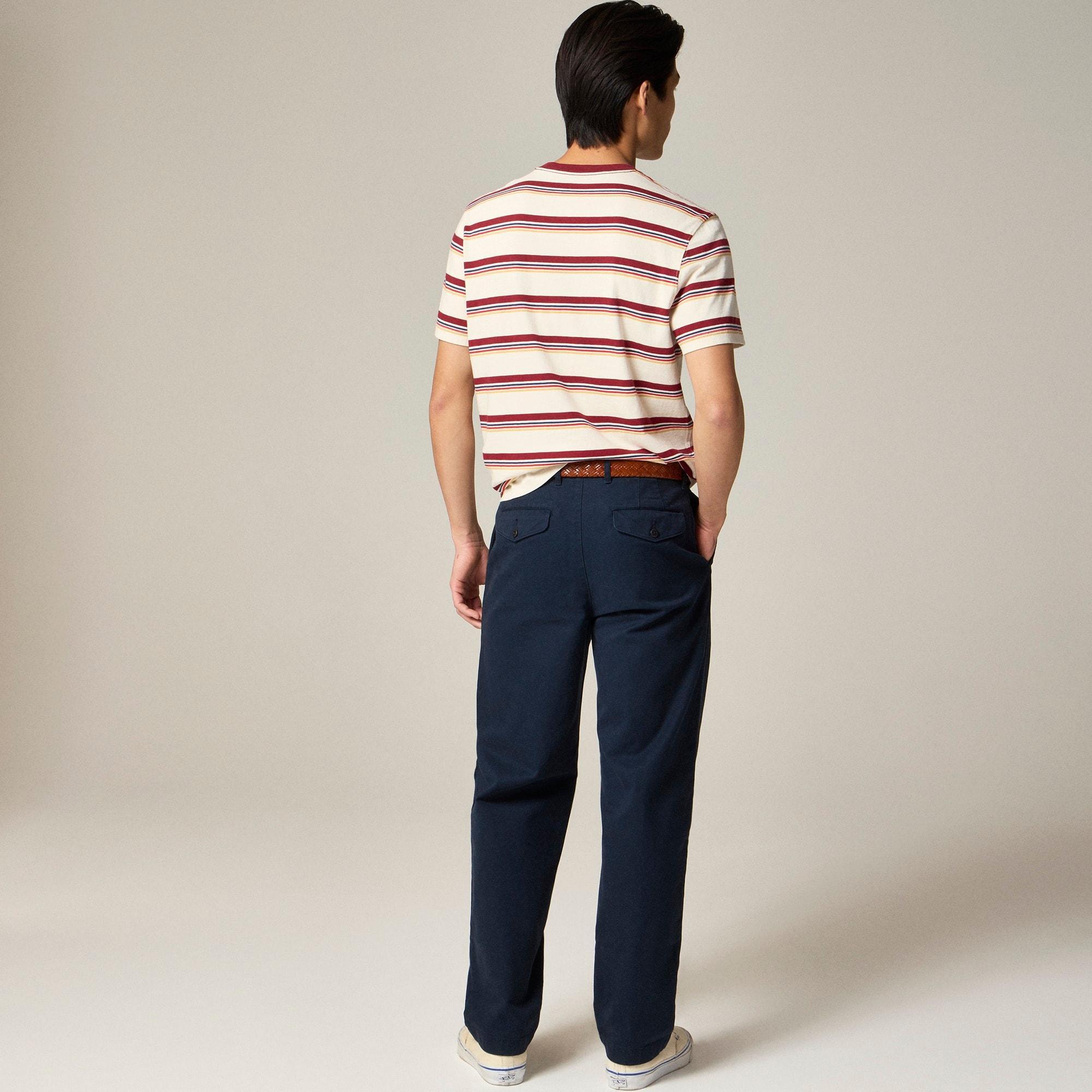 Vintage-wash cotton T-shirt in stripe Product Image