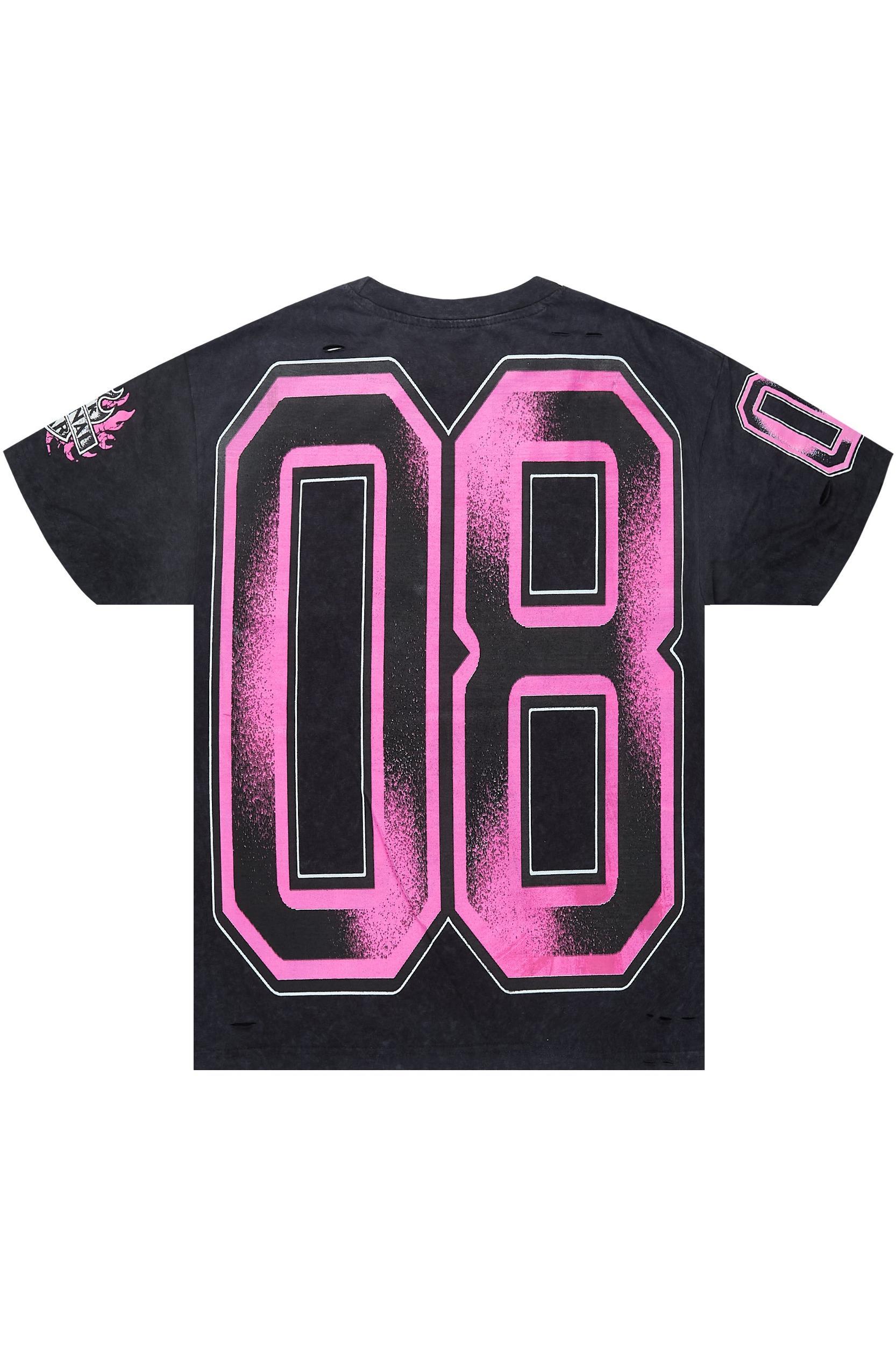 Alim Black Oversized Graphic T-Shirt Male Product Image