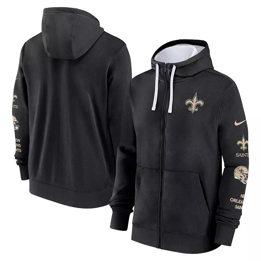 Men's Nike Navy Tennessee Titans Club Full-Zip Hoodie Jacket, Size: XL, Blue Product Image
