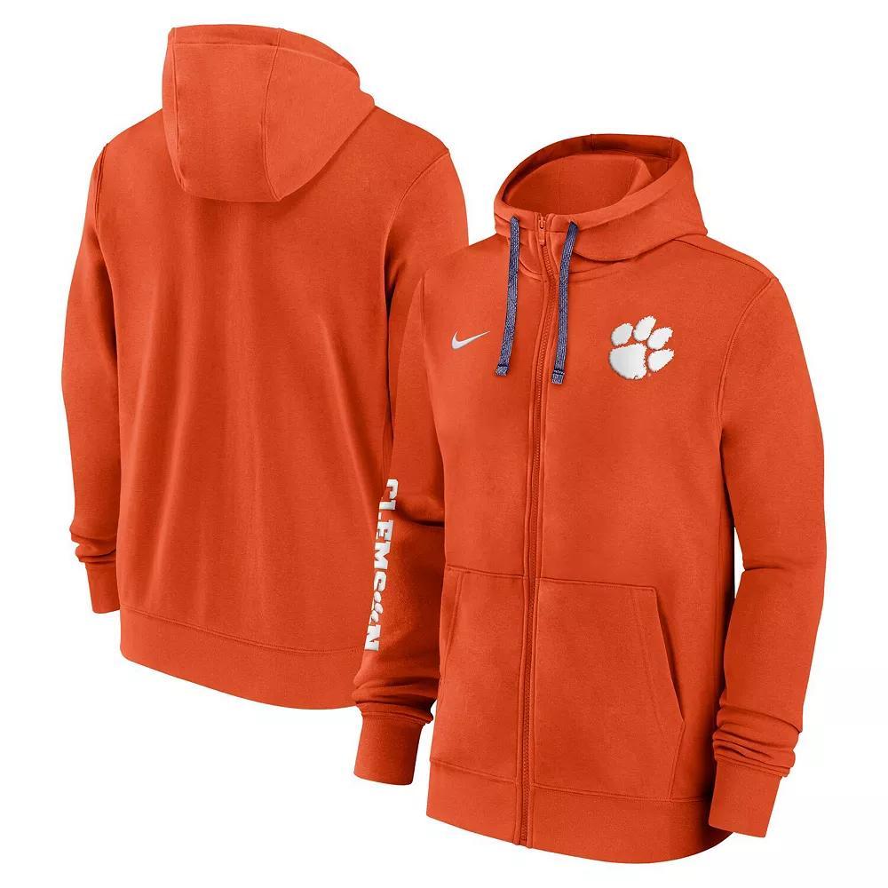Clemson Tigers Sideline Team Issue Nike Men's College Full-Zip Hoodie Product Image