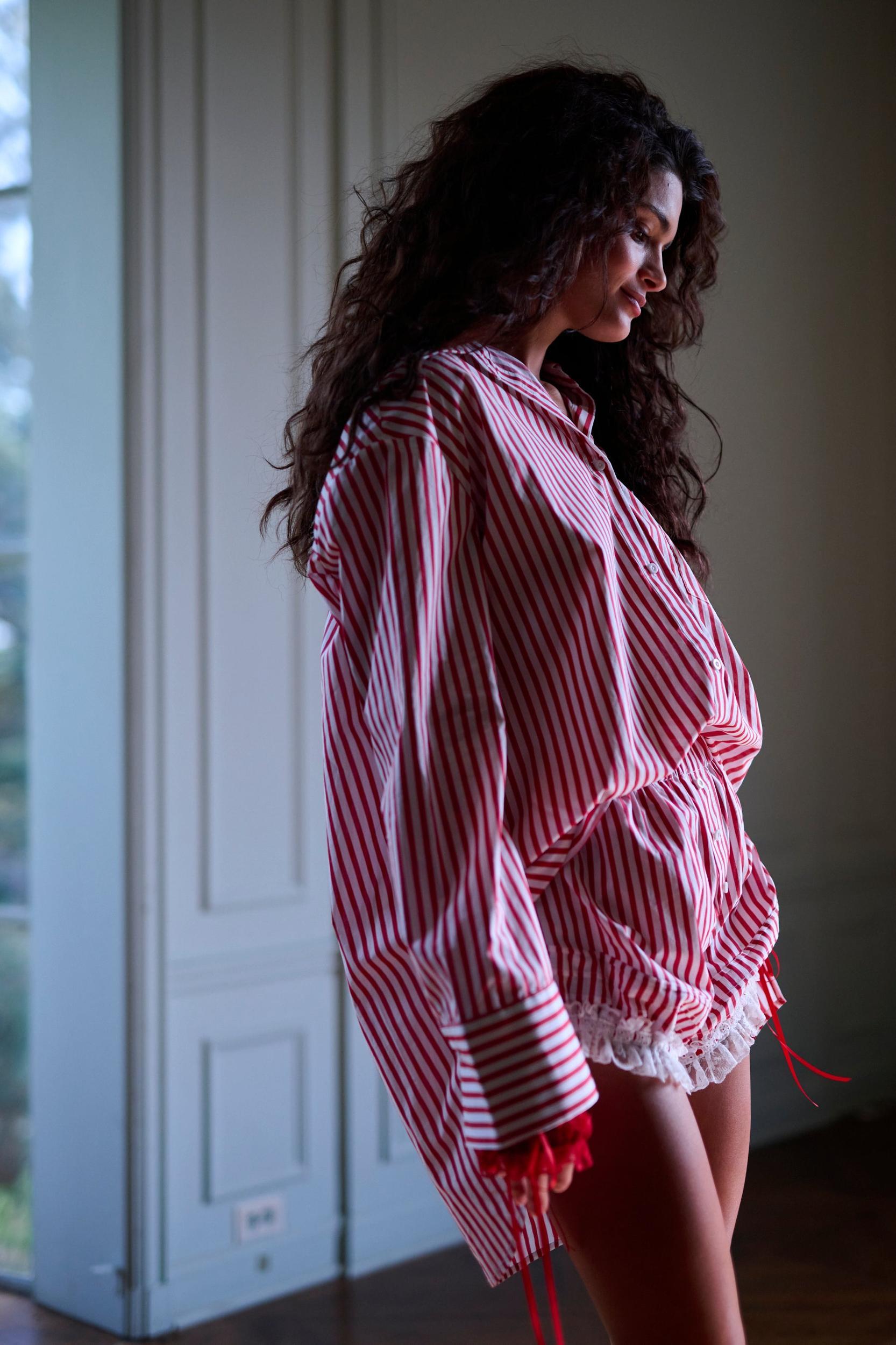 The Candy Stripe Boyfriend Boxer Product Image