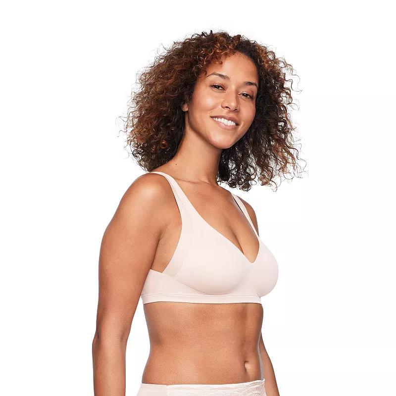 Warners No Side Effects® Underarm and Back-Smoothing Comfort Wireless Lightly Lined T-Shirt Bra RA2231A, Women's, Size: XL, Black Product Image