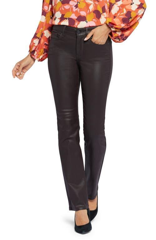 Nydj Petite Marilyn High Rise Straight Leg Coated Jeans Product Image