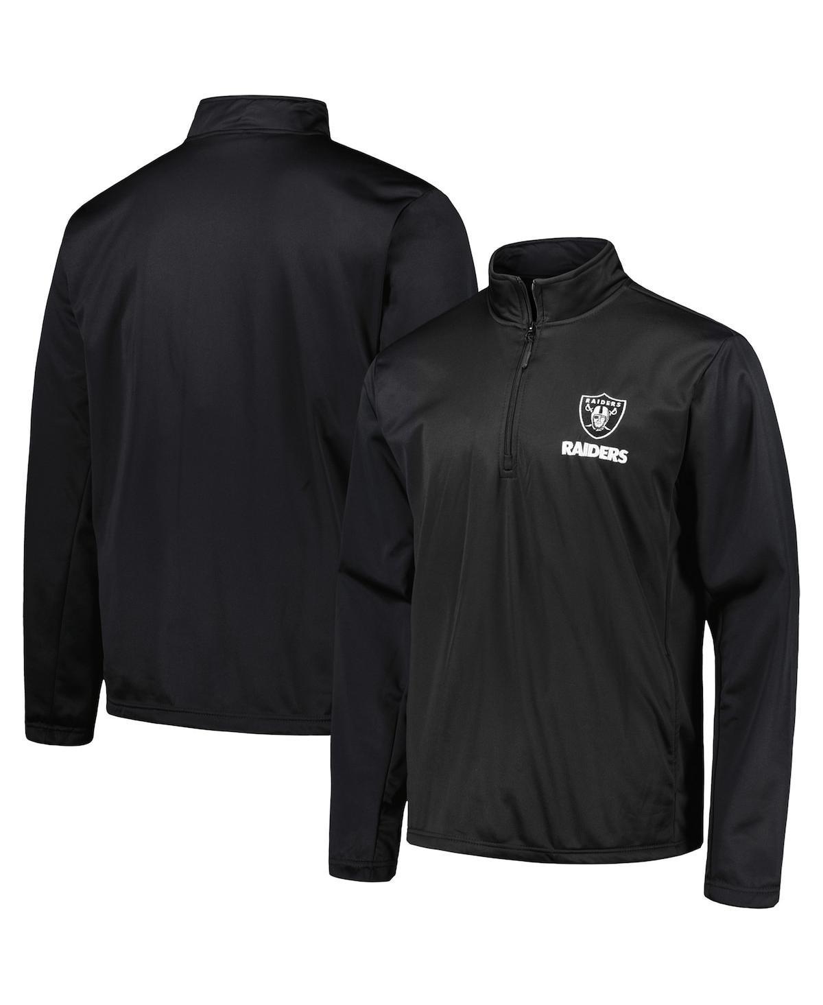 Men's Dunbrooke Black Las Vegas Raiders All-Star Tech Quarter-Zip Top, Size: Small, Lvr Black Product Image