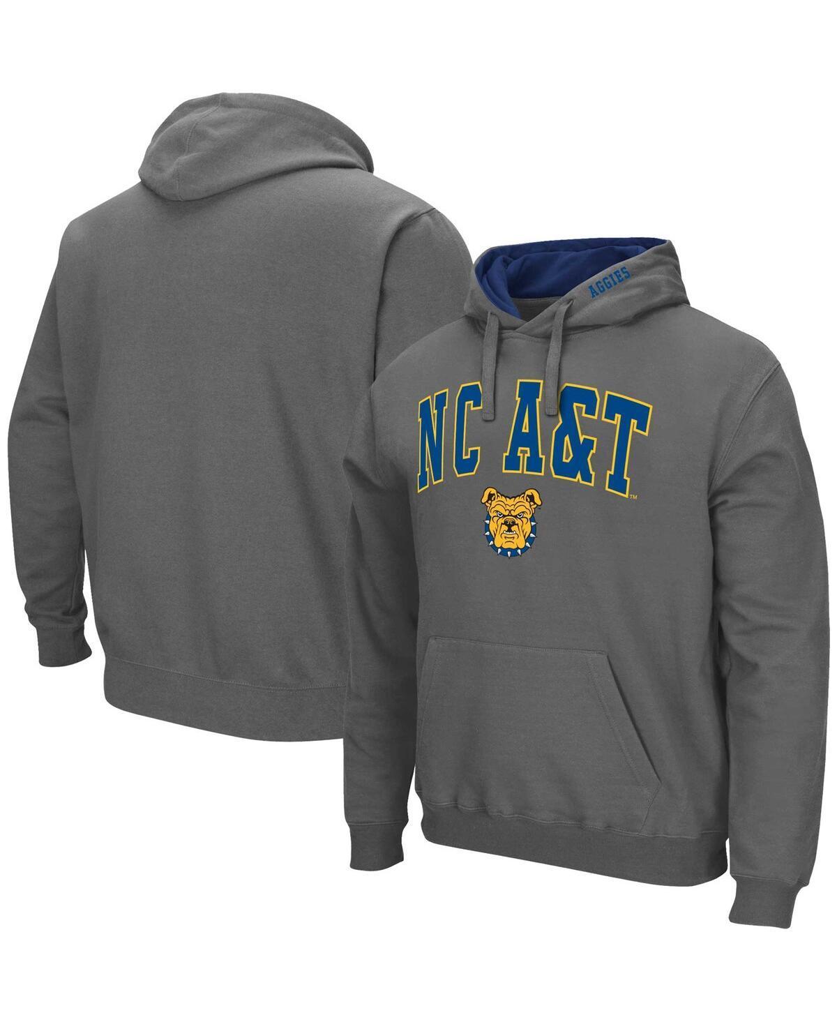 Mens Colosseum North Carolina A&T Aggies Arch & Logo Pullover Hoodie Product Image
