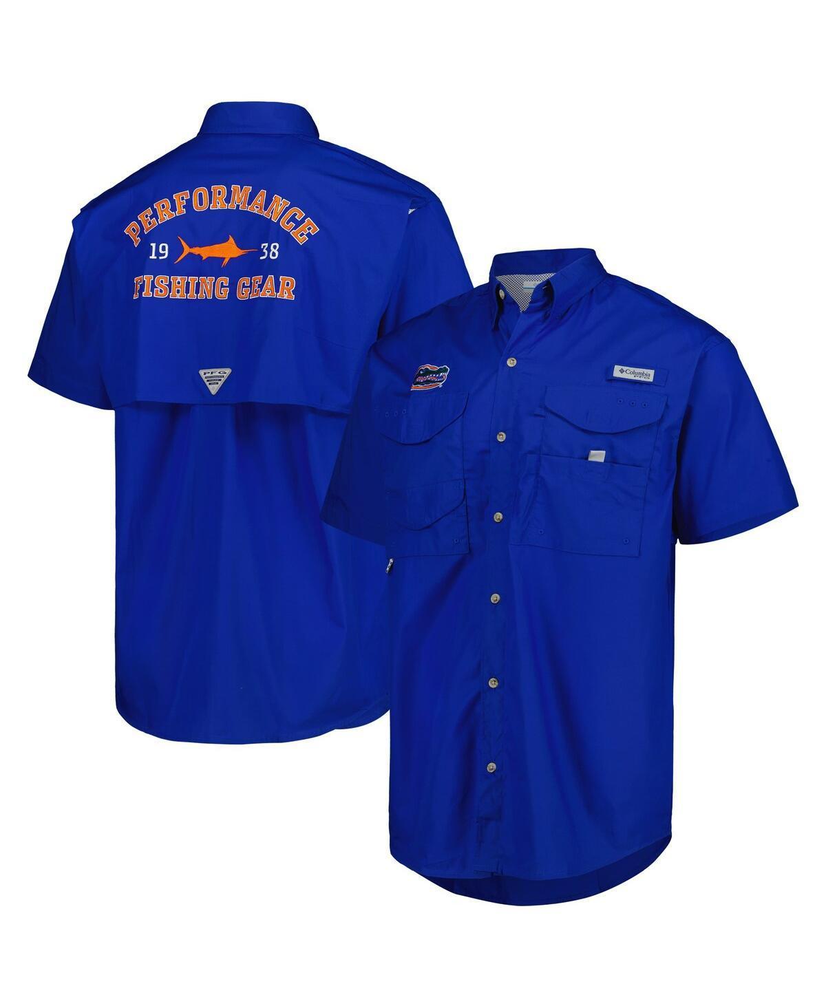 Mens Columbia Royal Florida Gators Bonehead Button-Up Shirt Product Image