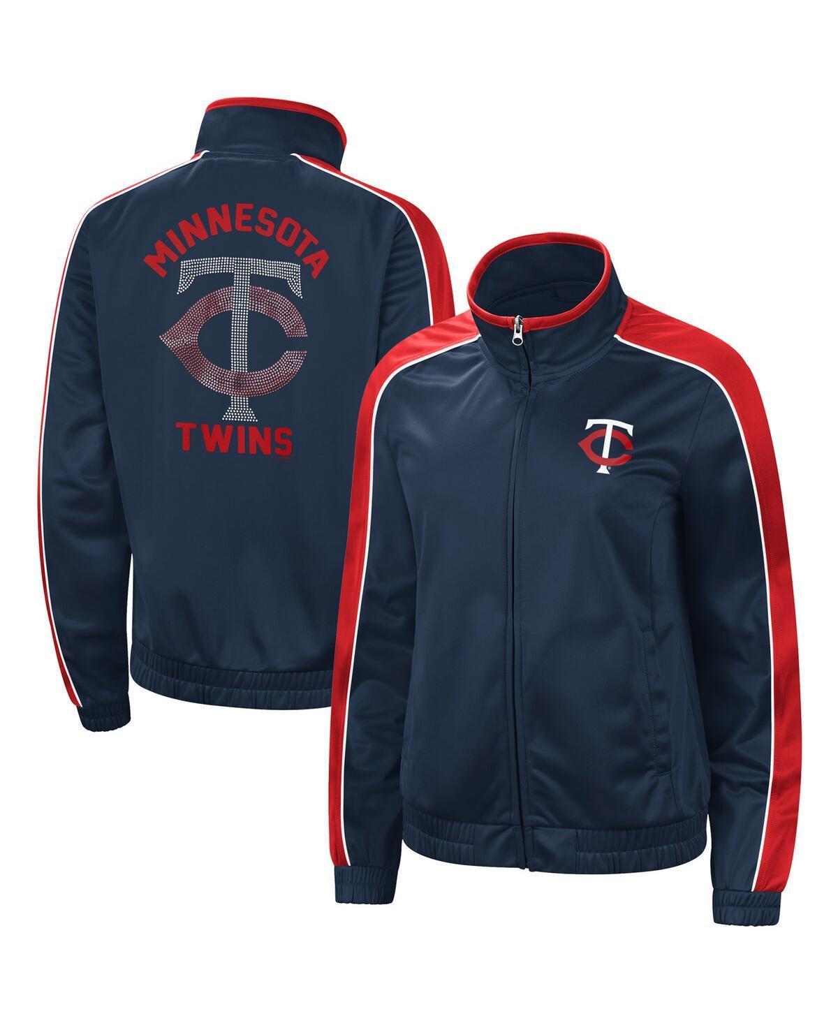 Women's G-III 4Her by Carl Banks Navy Minnesota Twins Gamer Full-Zip Track Jacket, Size: Medium, Blue Product Image