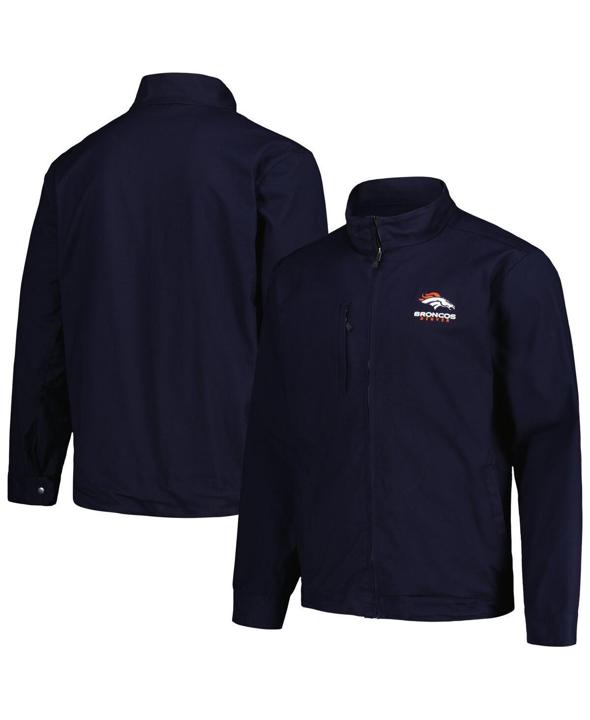 Men's Dunbrooke Navy Denver Broncos Journey Workwear Tri-Blend Full-Zip Jacket, Size: XL, Blue Product Image