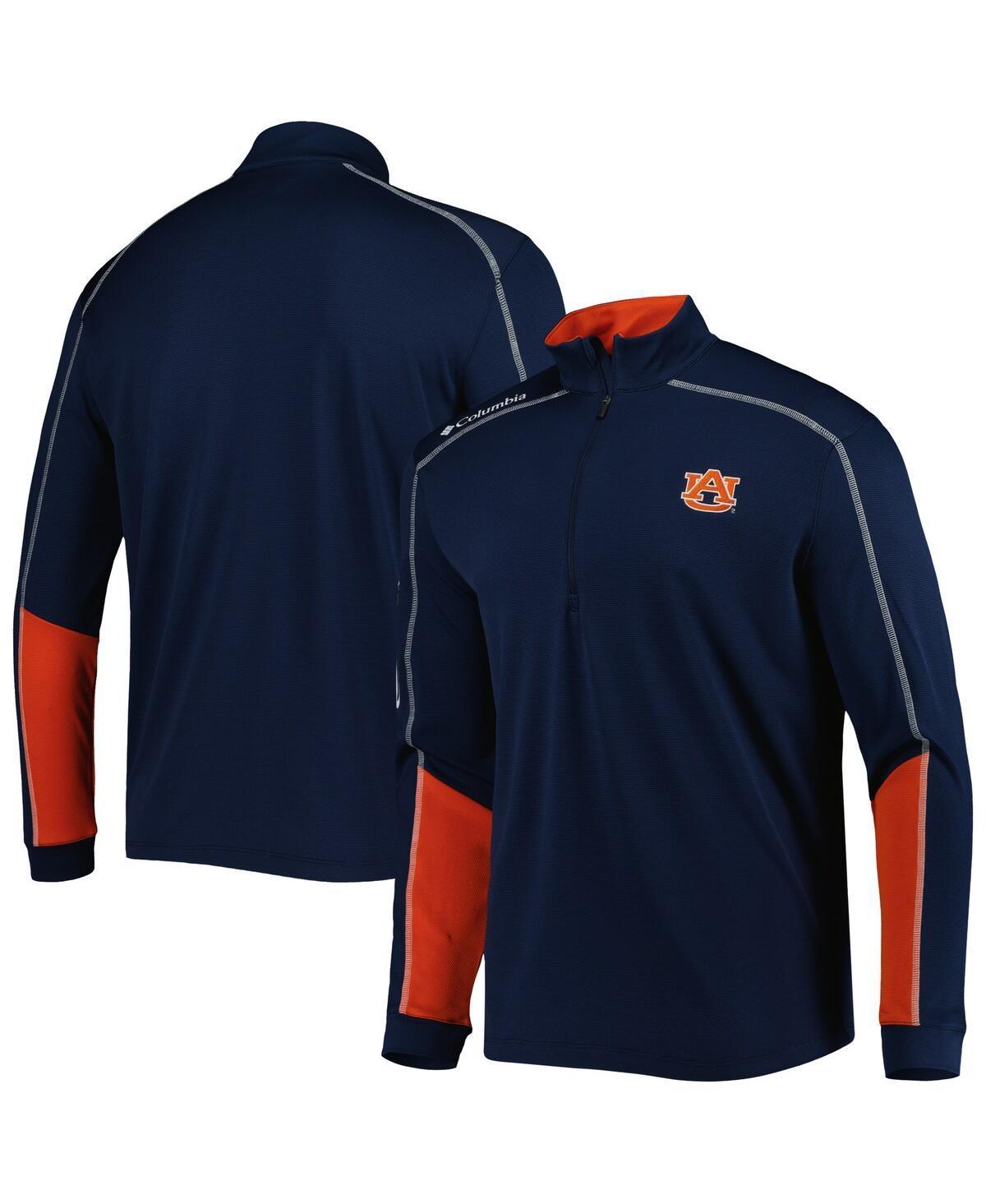 Men's Columbia Navy Auburn Tigers Shotgun 2.0 Omni-Wick Quarter-Zip Jacket, Size: Small, Blue Product Image