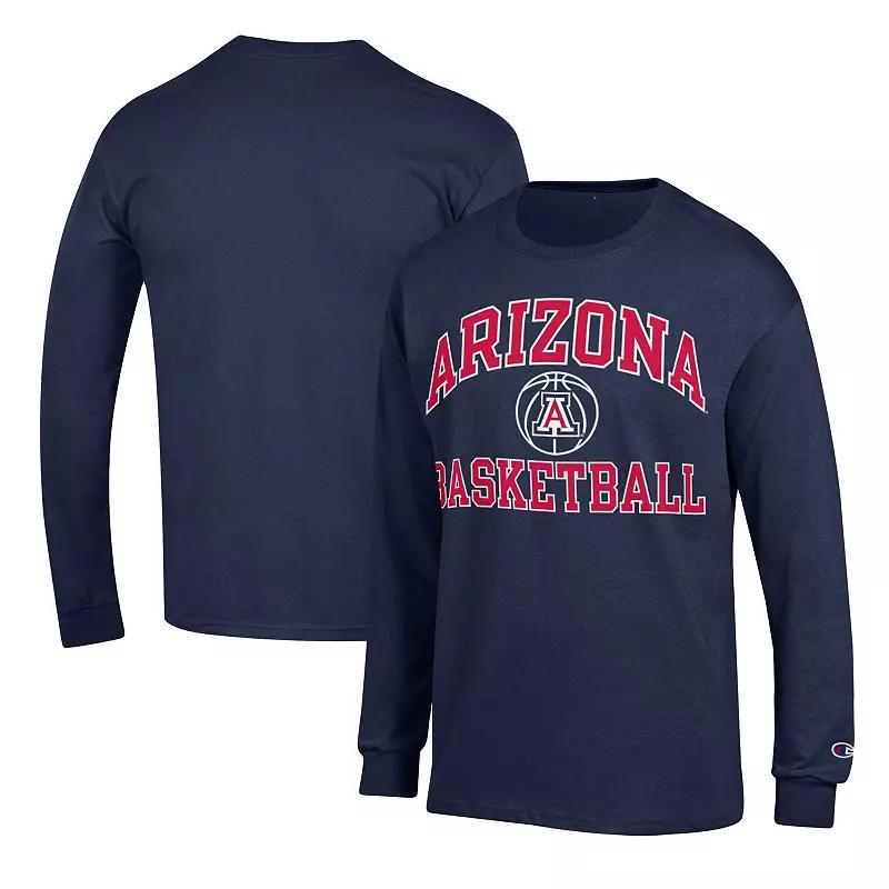 Mens Champion Arizona Wildcats Basketball Icon Long Sleeve T-Shirt Blue Product Image