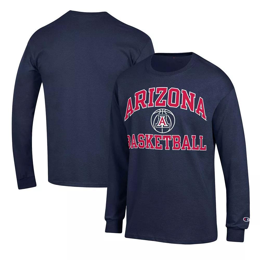 Mens Champion Arizona Wildcats Basketball Icon Long Sleeve T-Shirt Blue Product Image