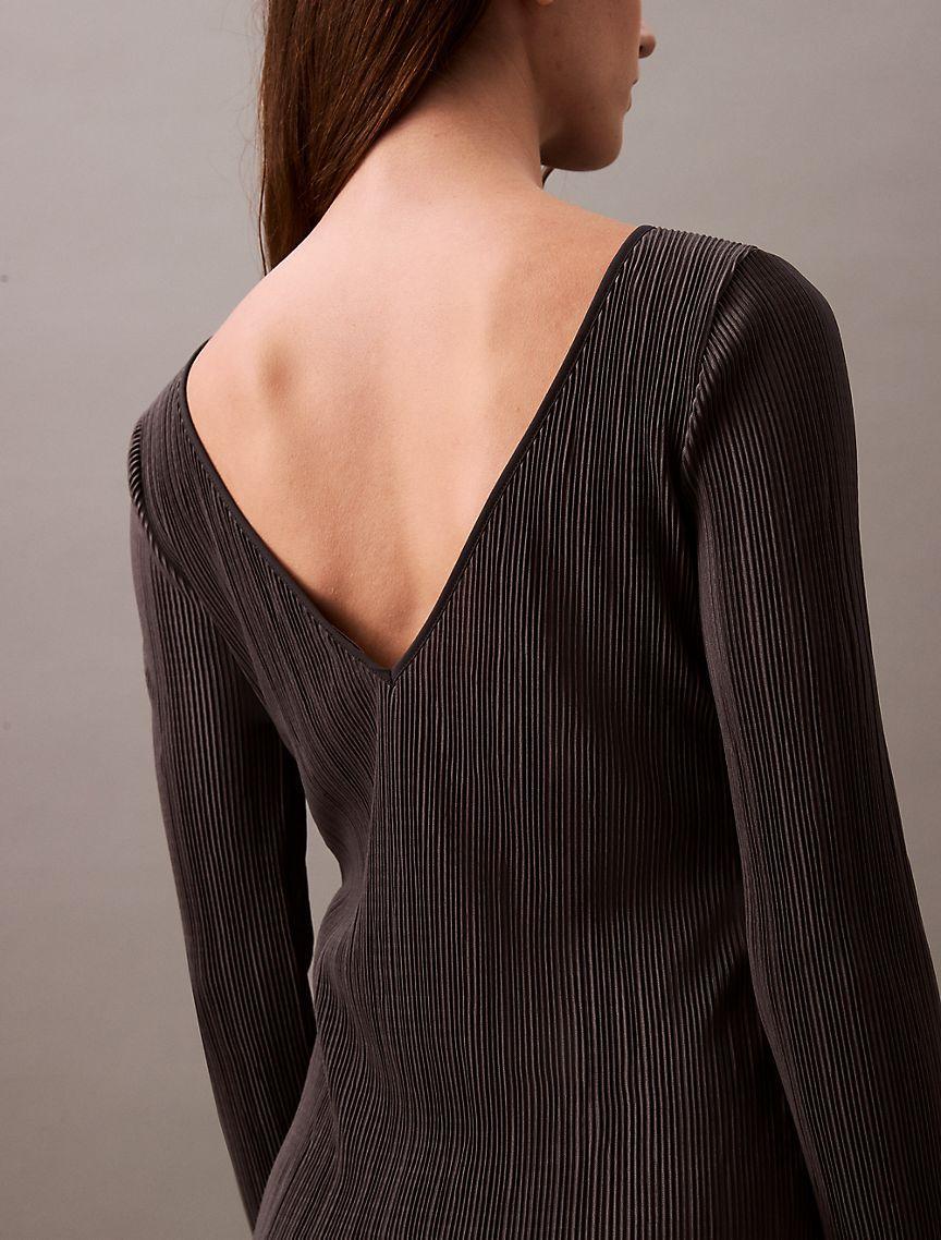 Plisse Midi Dress Product Image