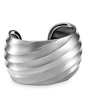 David Yurman Sterling Silver Cable Edge Wide Cuff Bracelet Product Image