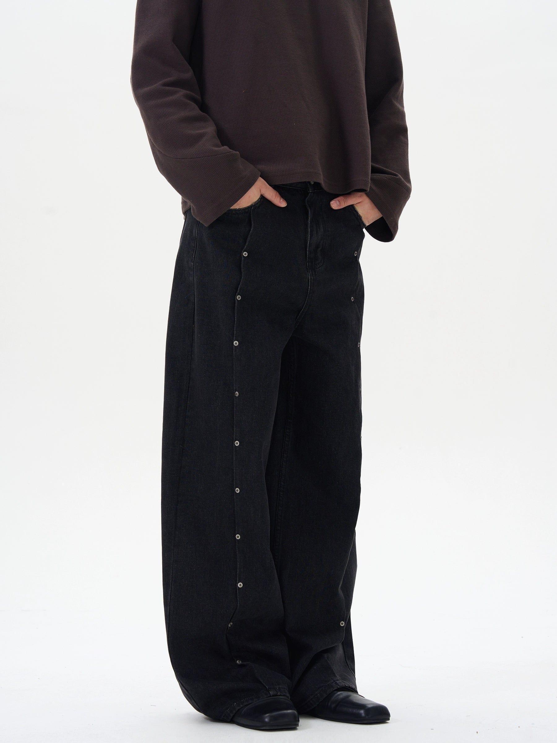 RT No. 12295 BLACK RODEO SCIMITAR DENIM JEANS Product Image