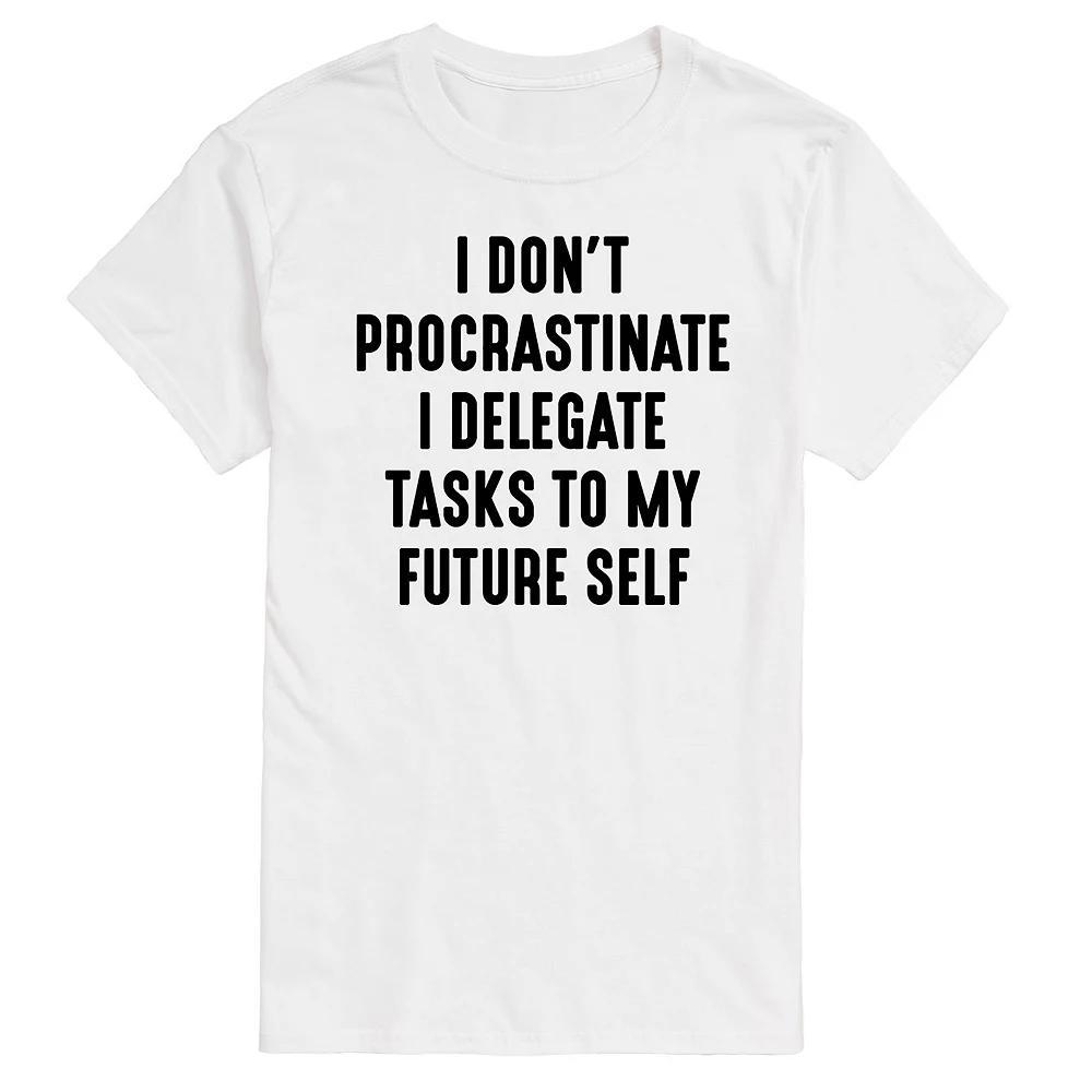 Mens I Dont Procrastinate Graphic Tee Product Image
