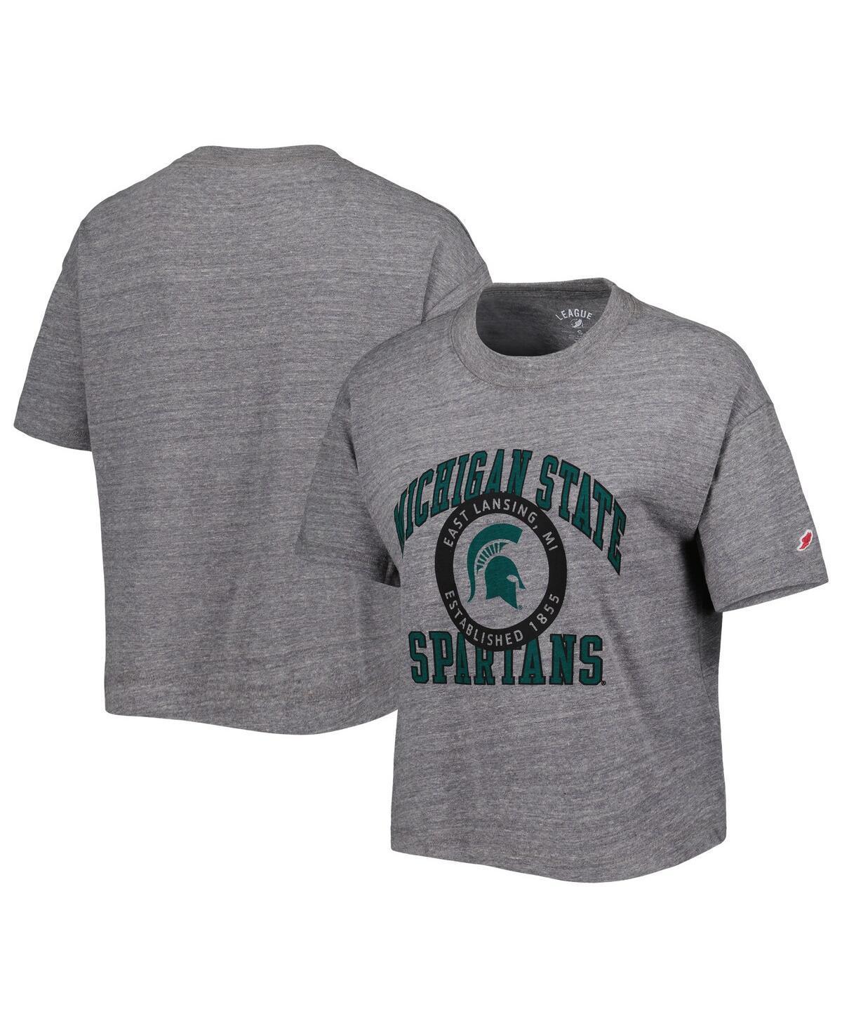 Womens League Collegiate Wear Heather Gray Michigan State Spartans Product Image