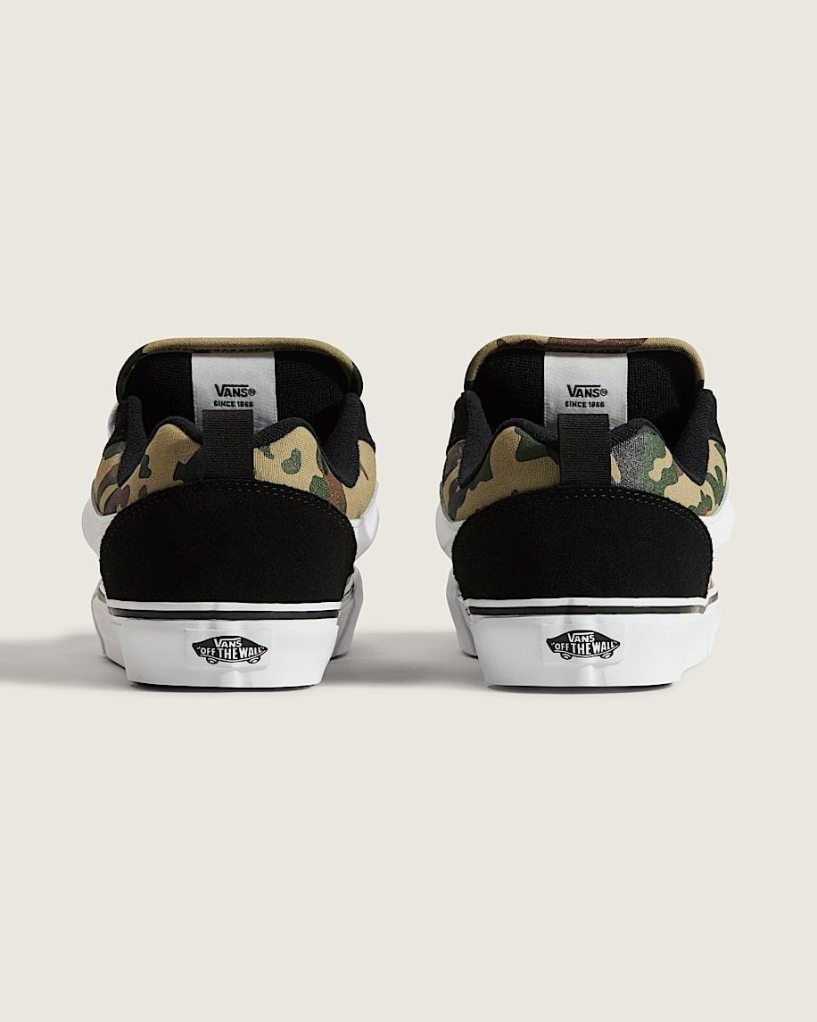 Knu Skool Camo Shoe in Black / Green| Vans US Product Image