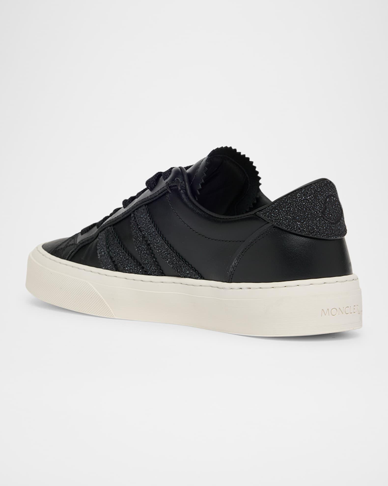 Monaco 2 Low-Top Glitter Leather Sneakers Product Image