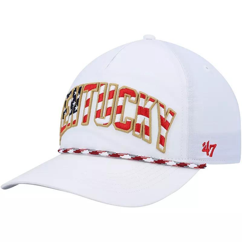 Mens 47 Kentucky Wildcats Stars and Stripes Flag Flutter Hitch Snapback Hat Product Image