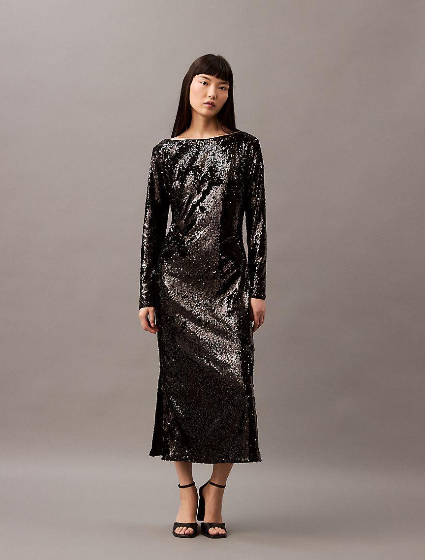 Sequin Midi Dress Product Image