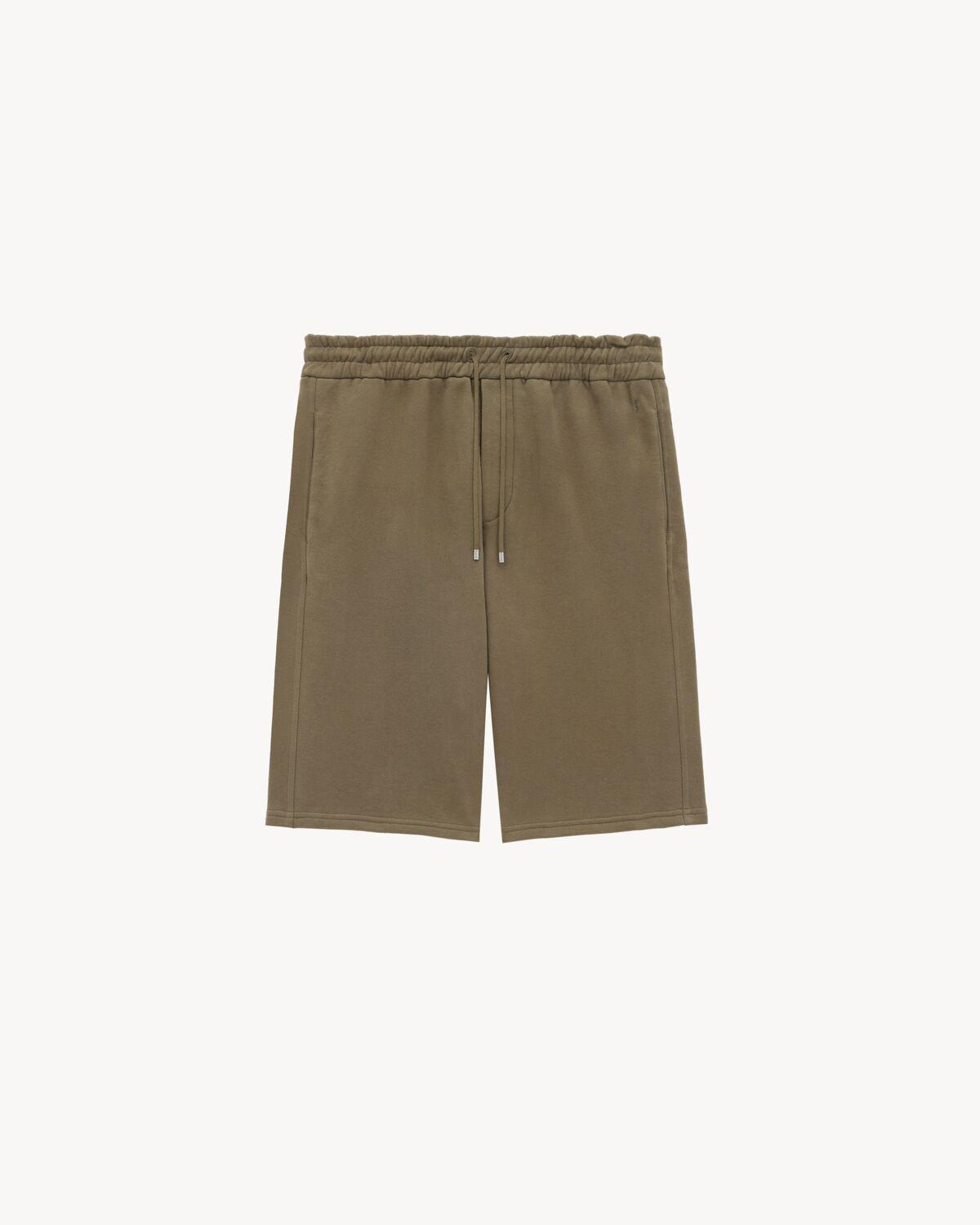 CASSANDRE BERMUDA SHORTS IN COTTON FLEECE | Saint Laurent | YSL.com Product Image