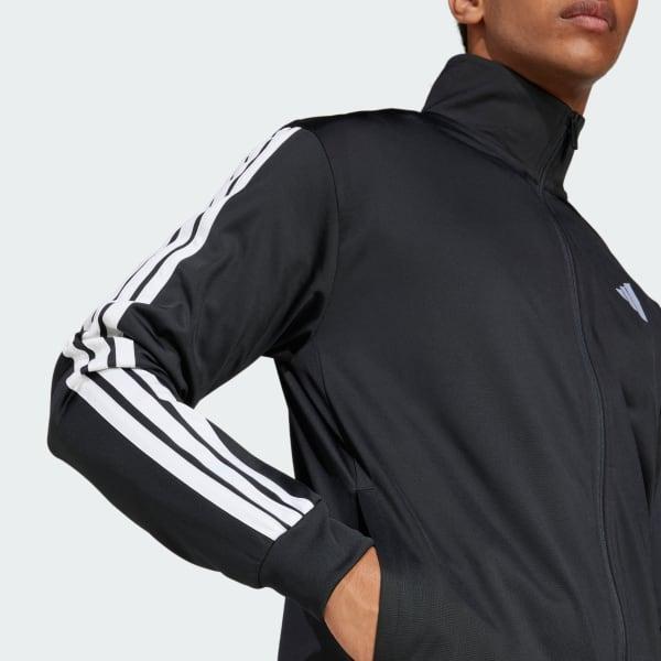 Men's adidas 3-Stripes Tricot Regular Sportswear Track Jacket, Size: XXL, Dark Blue Product Image