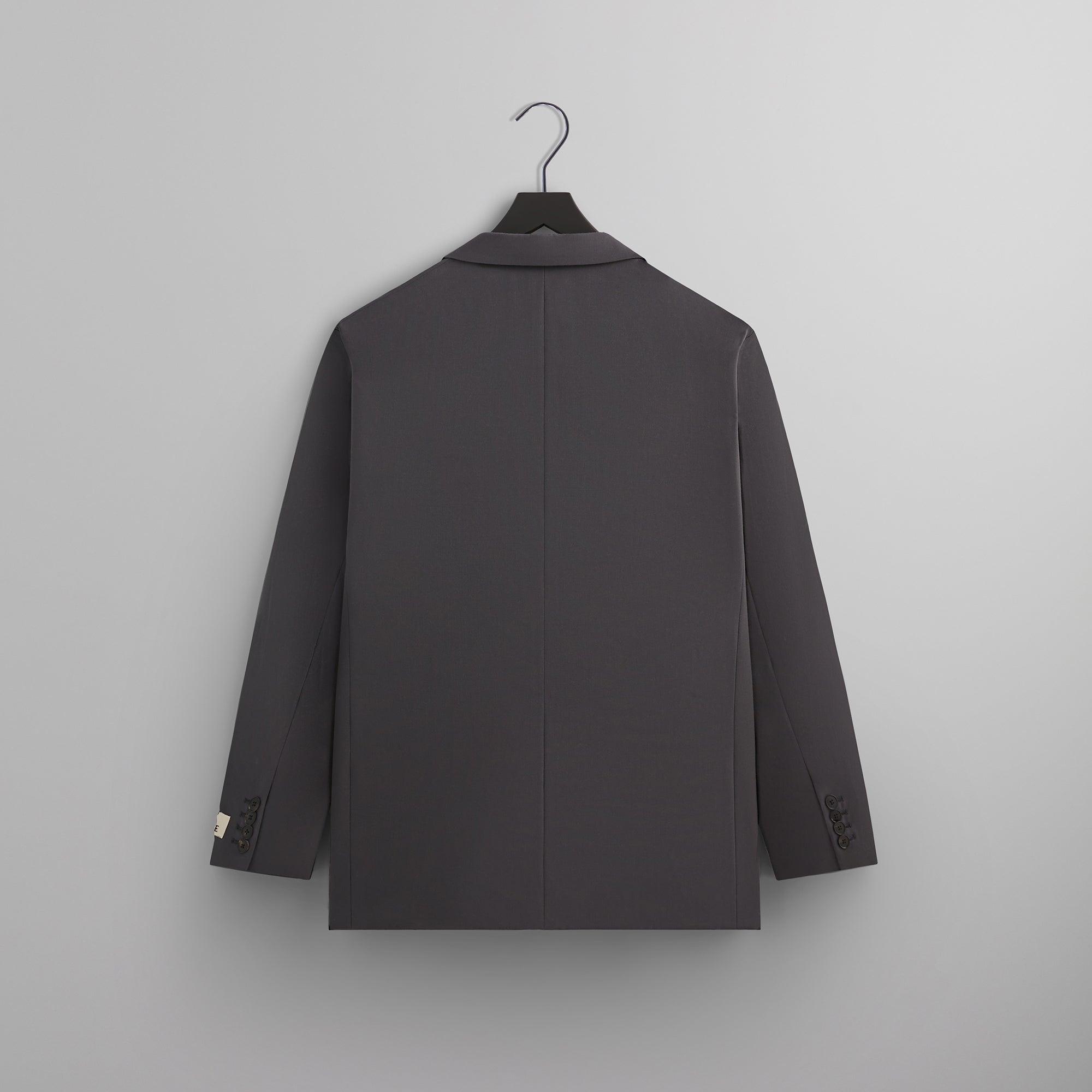 Kith 101 for Auralee Light Wool Max Gabardine Jacket - Gray Pinstripe Male Product Image