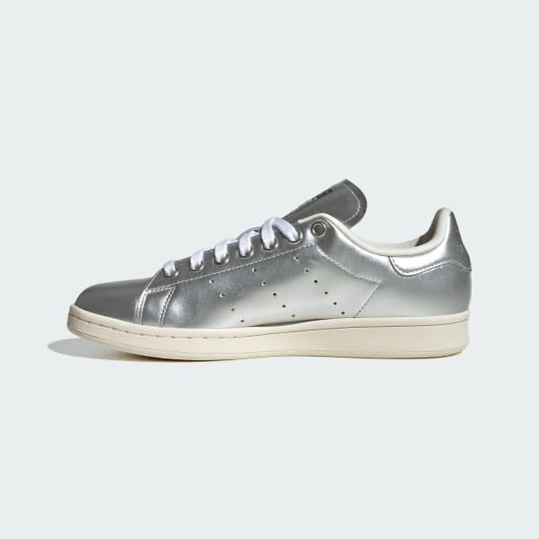 adidas Stan Smith Shoes Silver Metallic 7 Womens Product Image