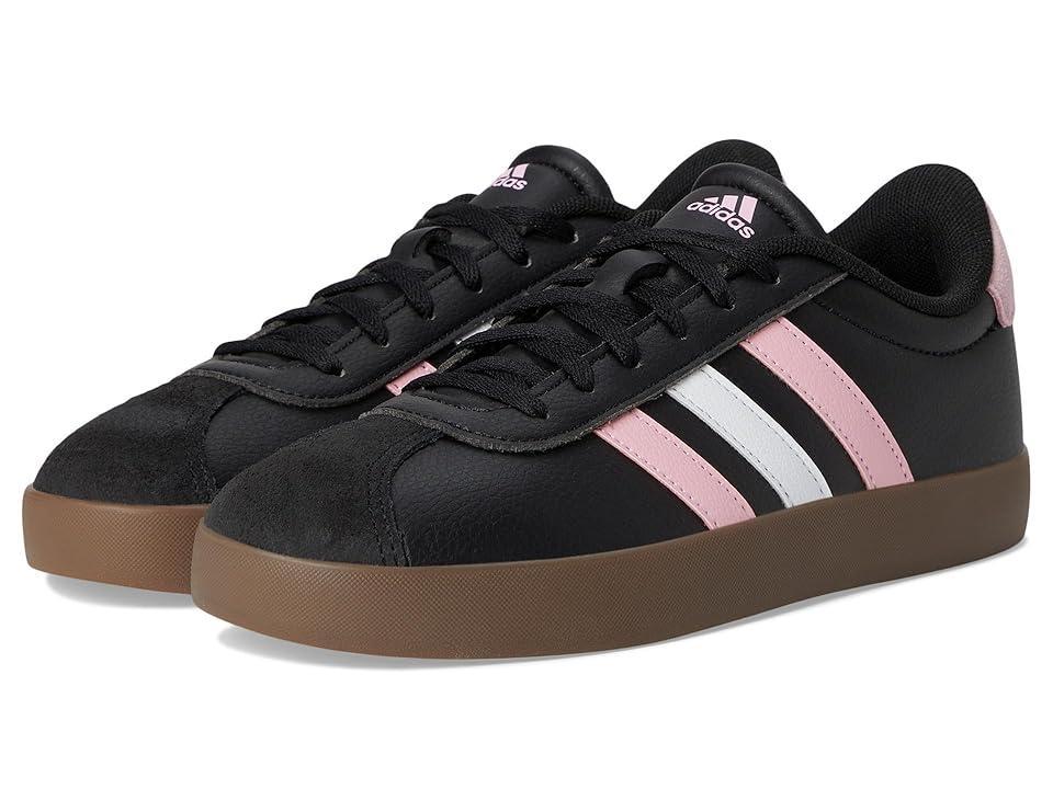 adidas Kids VL Court 3.0 (Little Kid/Big Kid) True Pink/White) Kid's Shoes Product Image