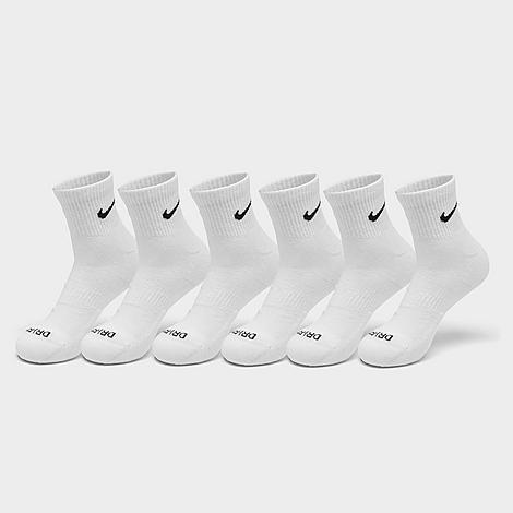 Men's Nike 6-Pack Everyday Plus Cushion Ankle Training Socks, Size: 6-8, White Product Image