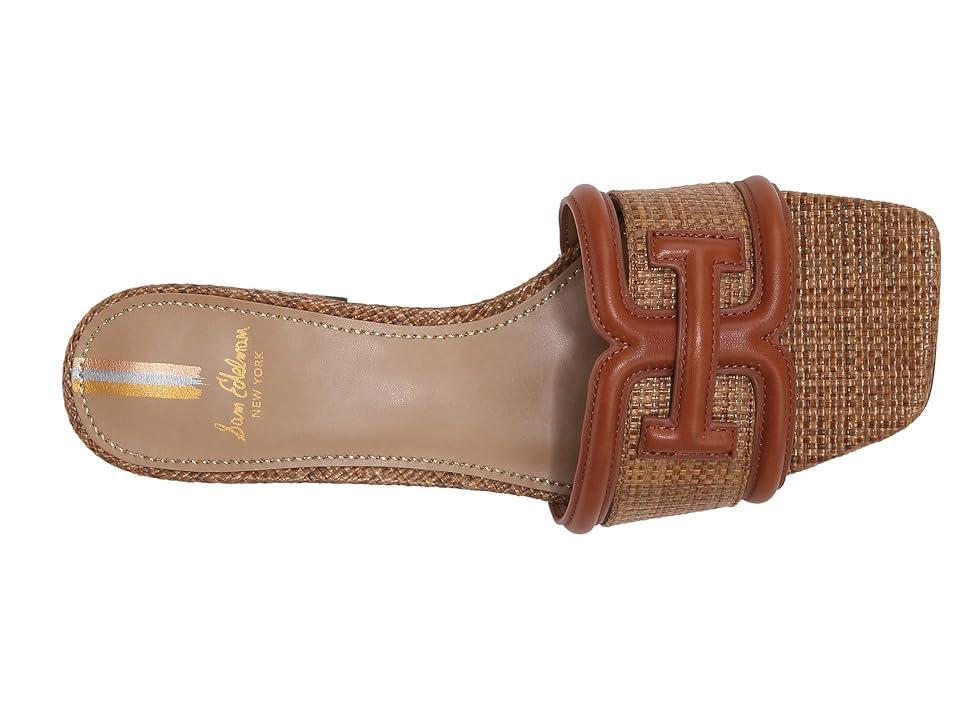 Sam Edelman Womens Waylon Square Toe Logo Block Heel Sandals Product Image