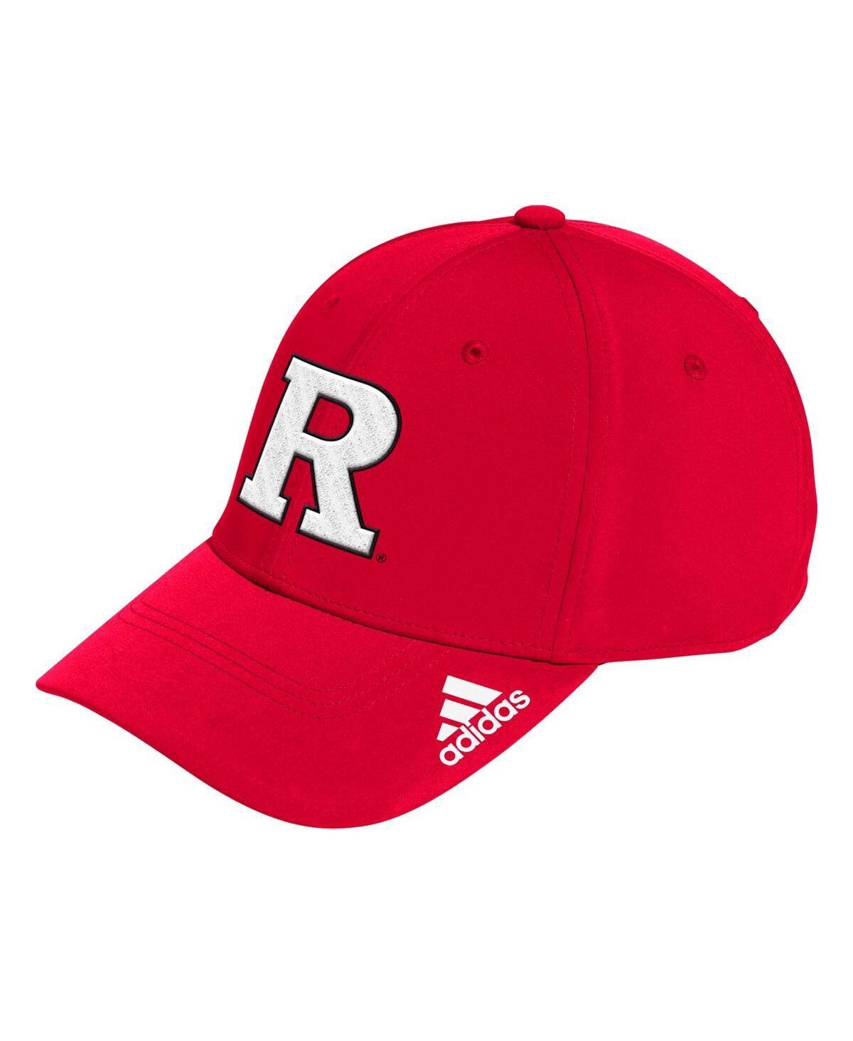Men's adidas Scarlet Rutgers Scarlet Knights Locker Room Logo Flex Hat, Size: Small/Medium, Red Product Image