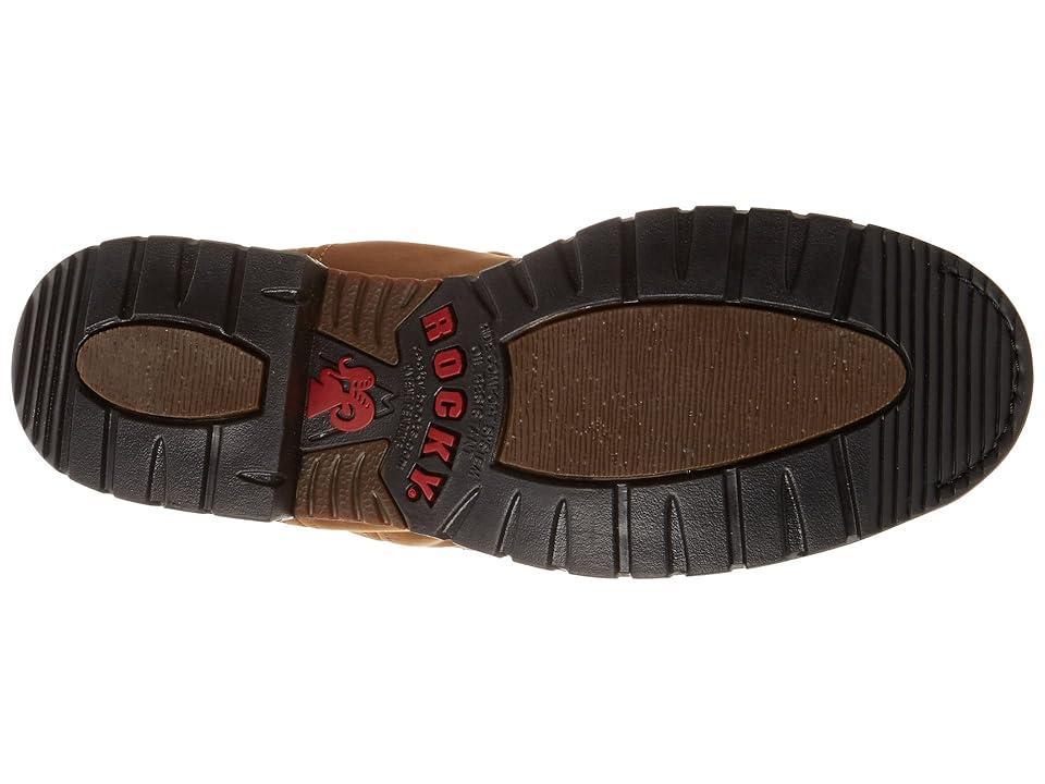 Rocky Original Ride Waterproof Branson Roper Men's Western Work Boots, Size: 7 Medium, Aztec Crazy Horse Product Image