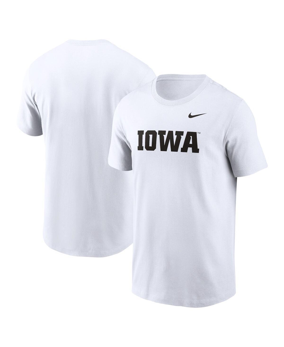 Men's Nike White Iowa Hawkeyes Primetime Wordmark T-Shirt, Size: 2XL Product Image