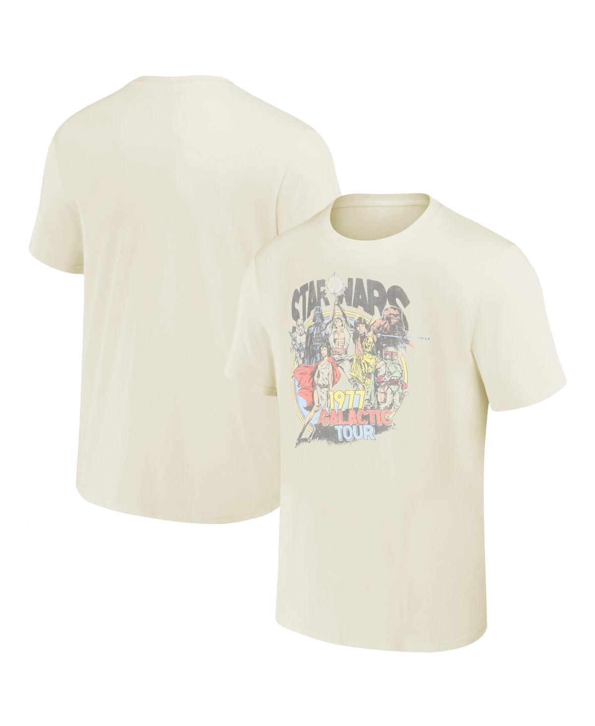 Men's Star Wars Vintage 1977 Galactic Tour Tee, Size: Large, Natural Product Image