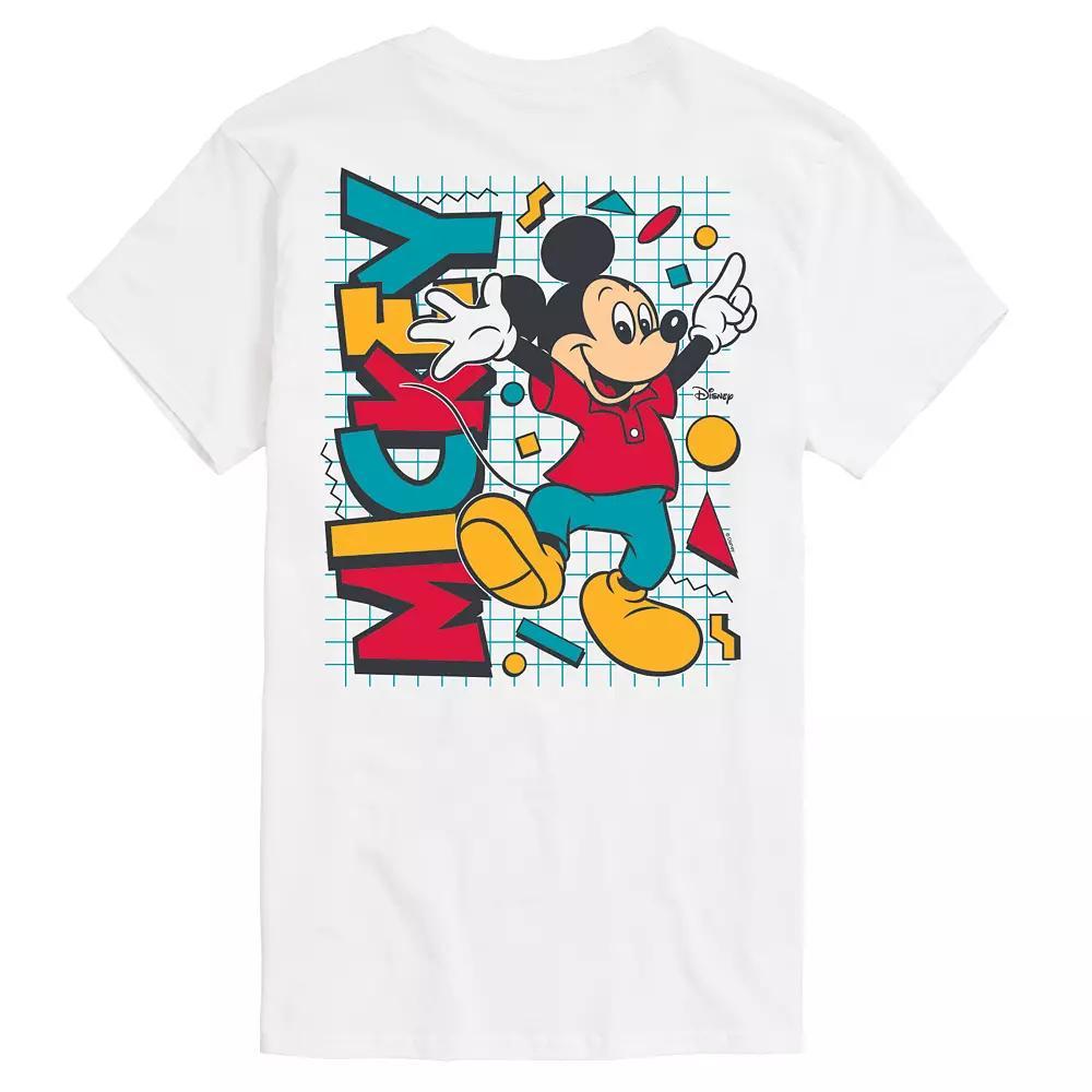 Disneys Mickey Mouse Big & Tall Funky Retro Graphic Tee, Mens Product Image