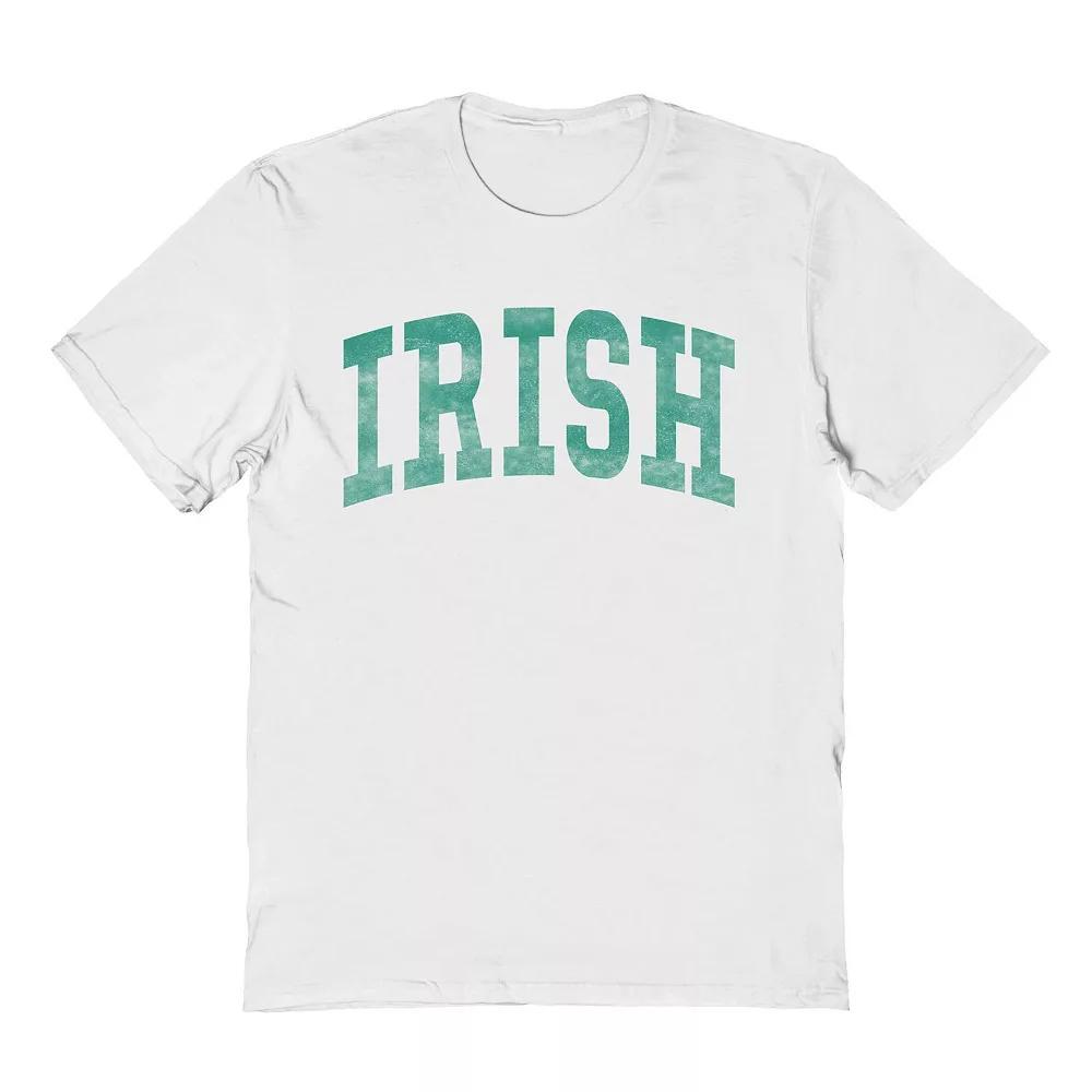 Men's Irish St. Patrick's Day Graphic Tee, Size: Large, White Product Image