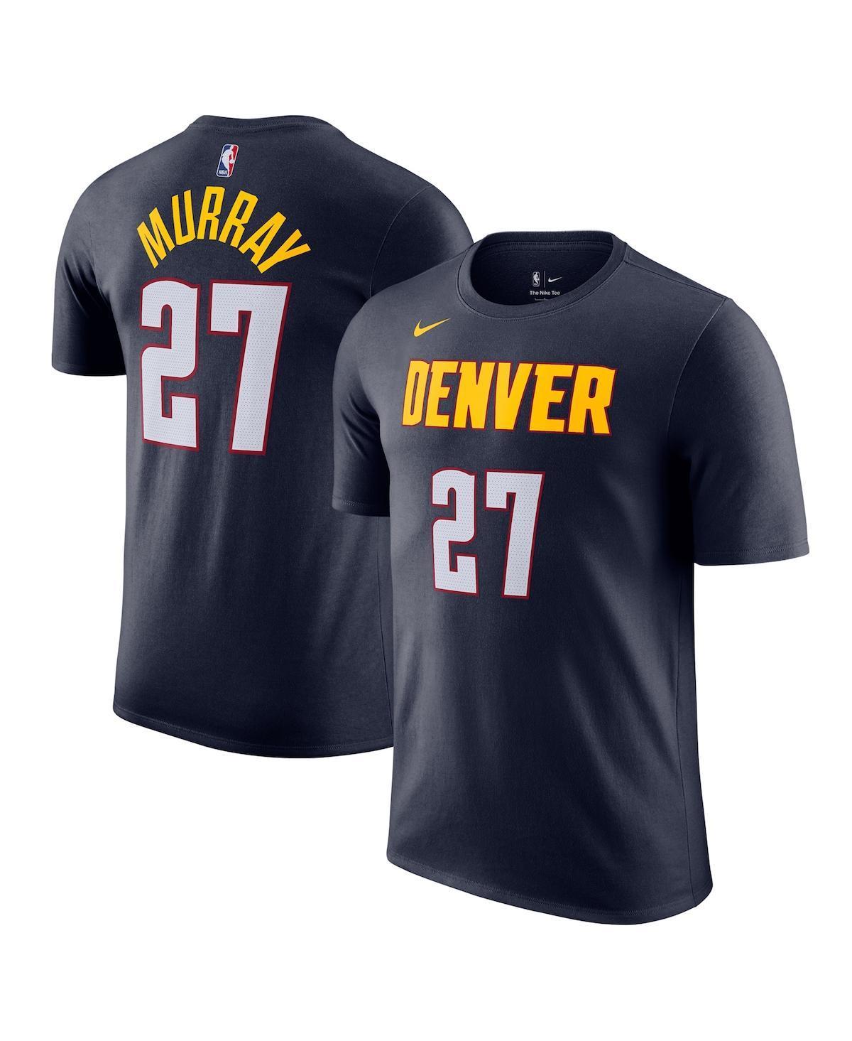 Mens Nike Jamal Murray Navy Denver Nuggets Icon Edition Name & Number T-Shirt Nug Blue Product Image