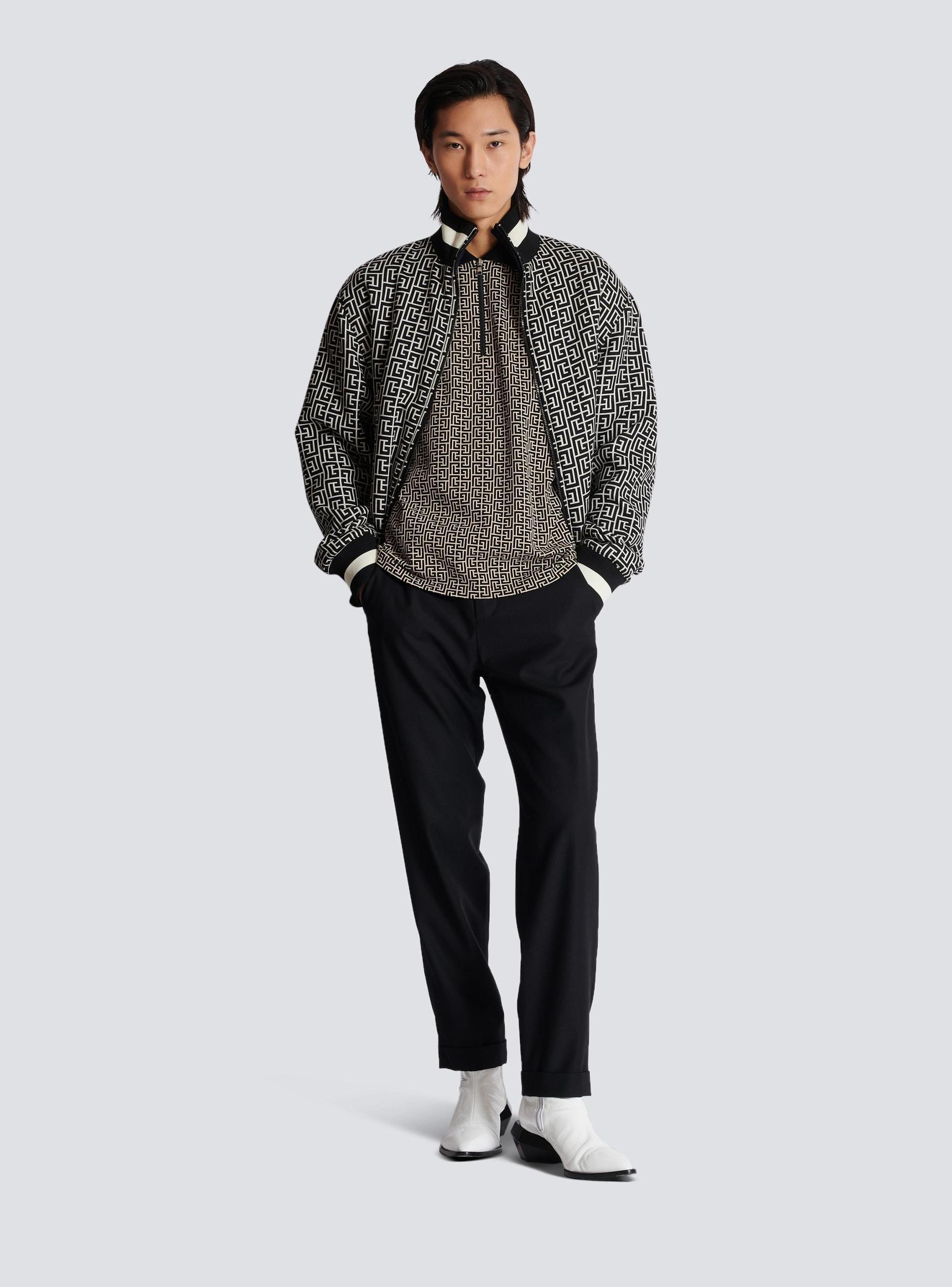 PB Labyrinth jacquard polo shirt Product Image