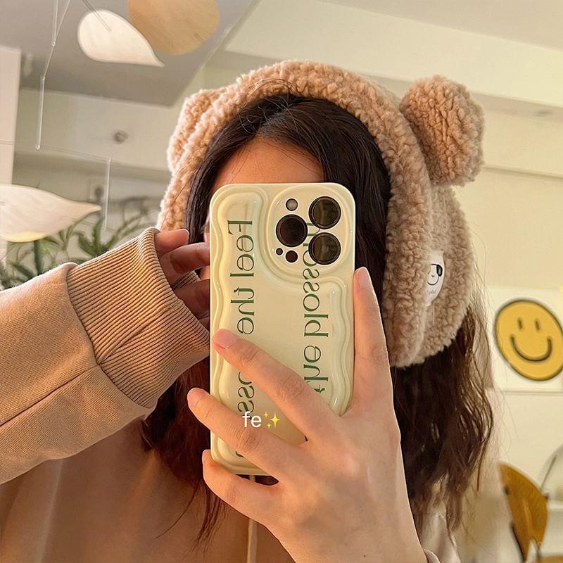 Bear Ear Faux Shearling Ear Muffs Product Image