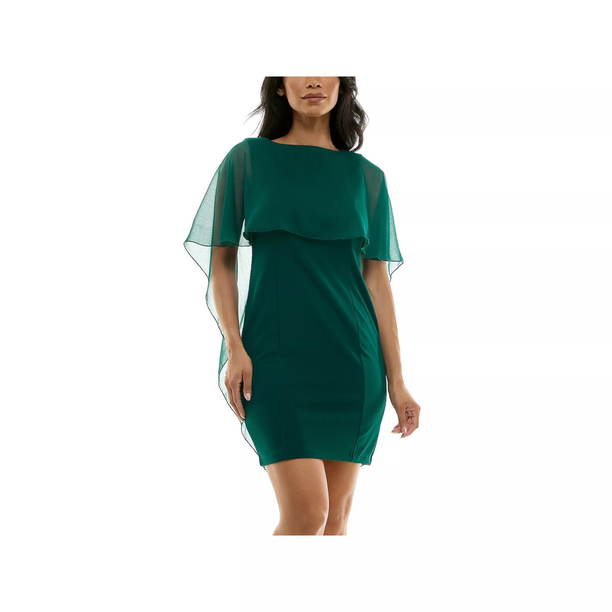 Womens Nina Leonard Popover Chiffon Sheath Dress Product Image