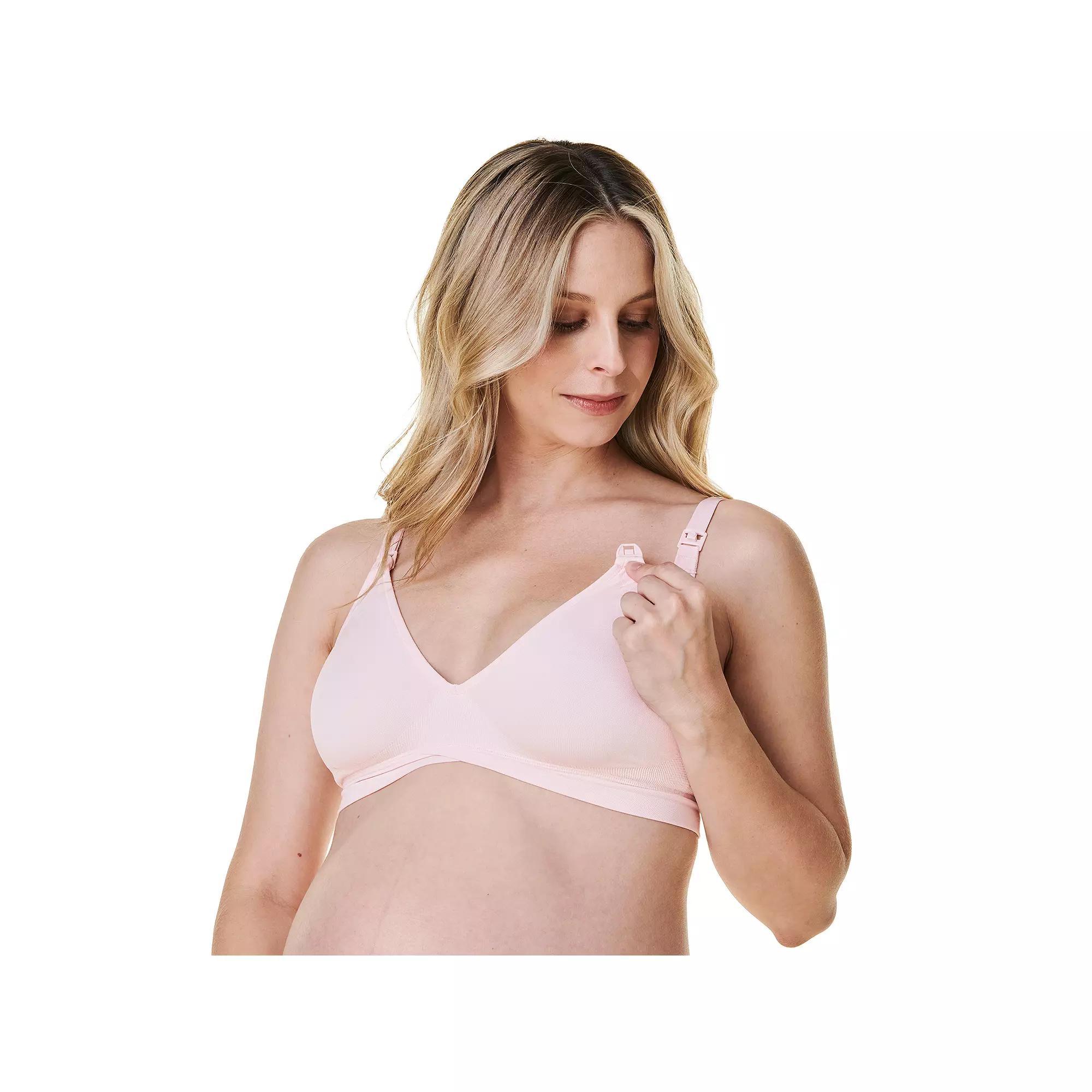 Women's Bravado Designs V-Neck Maternity & Nursing Bra 11046BA, Size: Small, Black Product Image