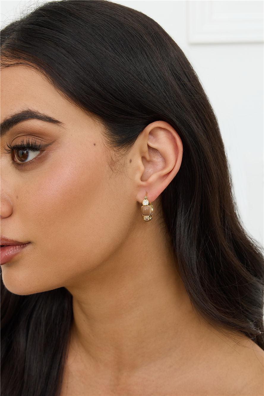 Girly Spark Earrings Gold Product Image