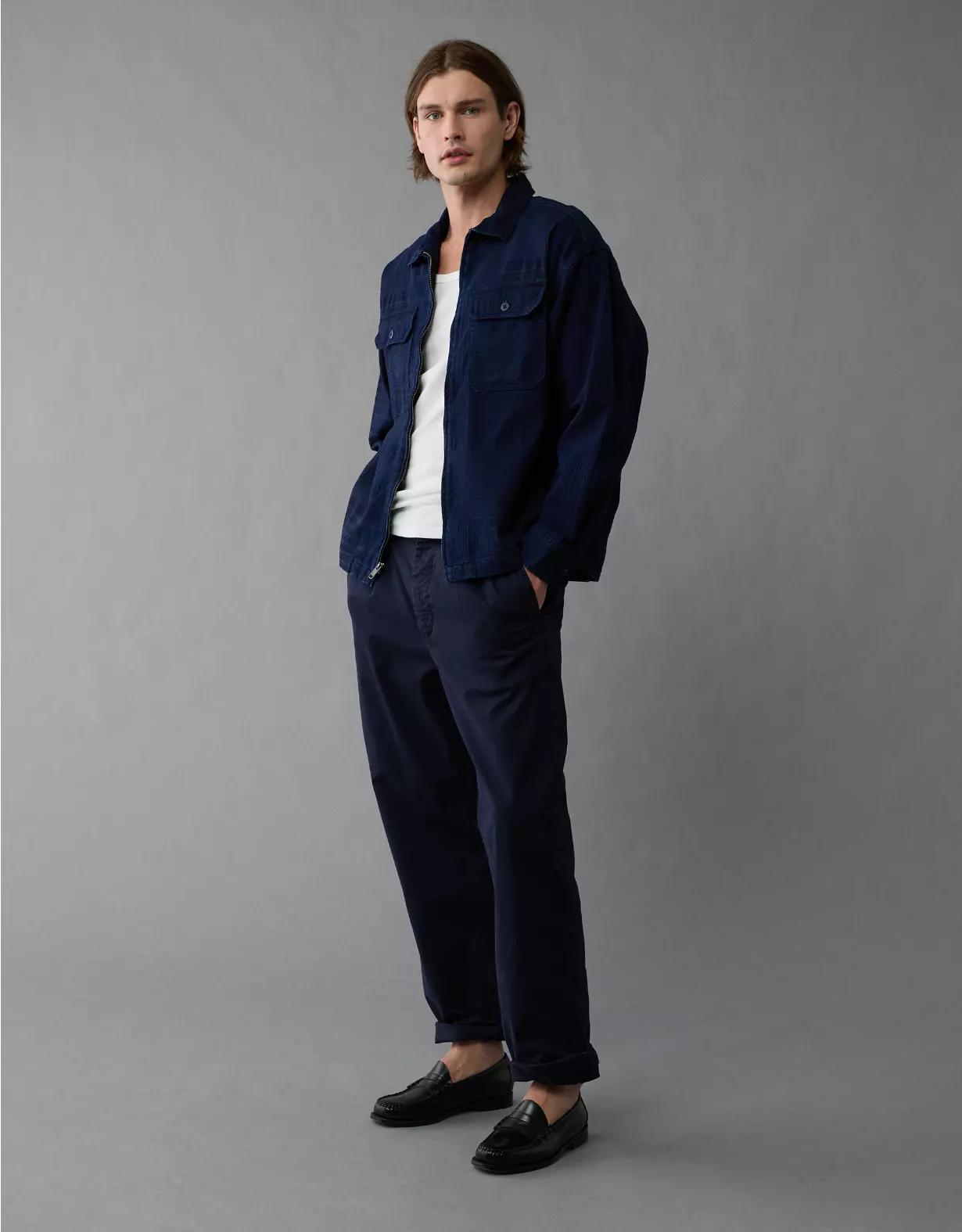 AE Jacquard Shirt Jacket Product Image