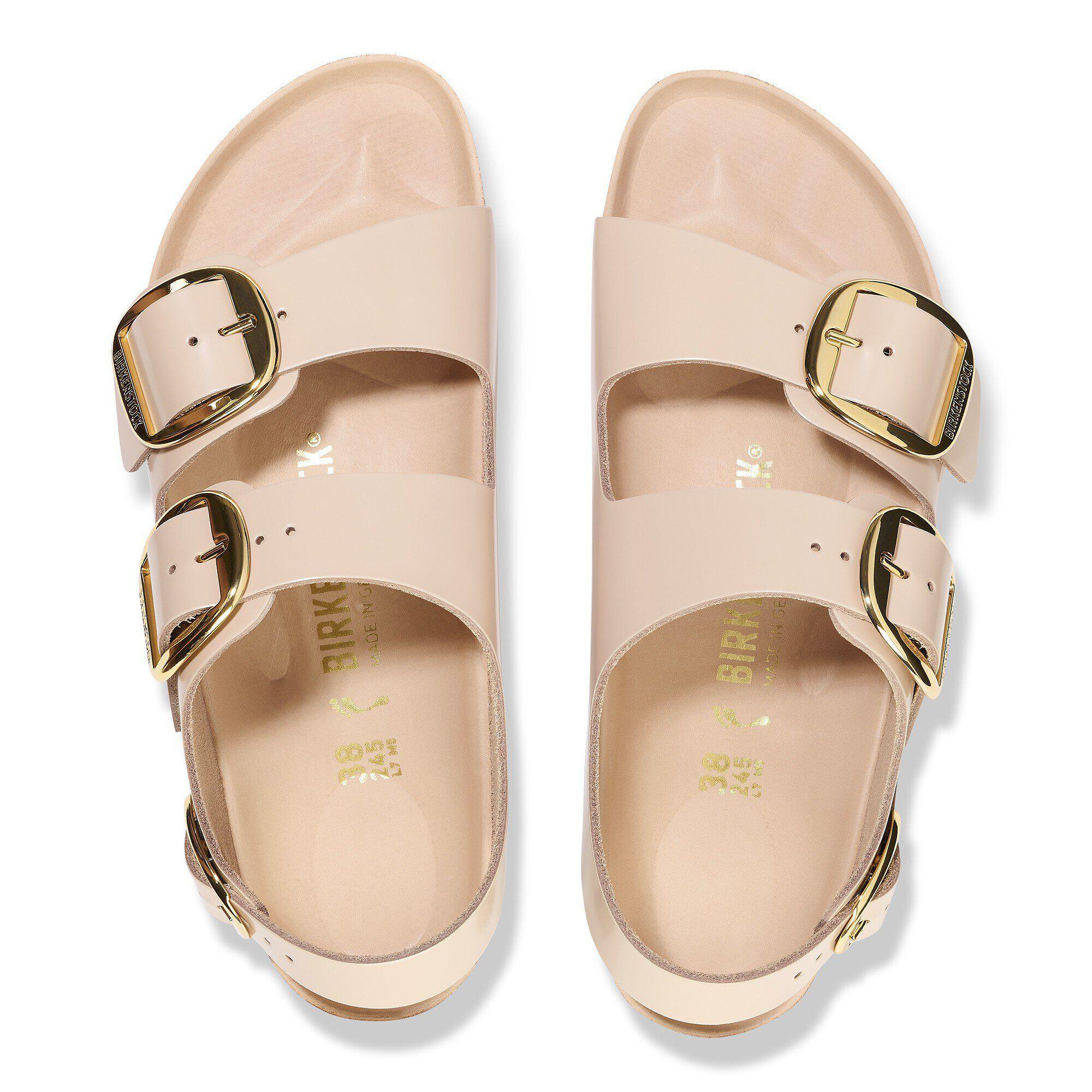 Milano Big Buckle Natural Leather Patent Product Image