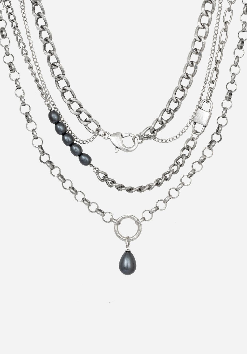 Leila Pearl Layered Necklace Product Image