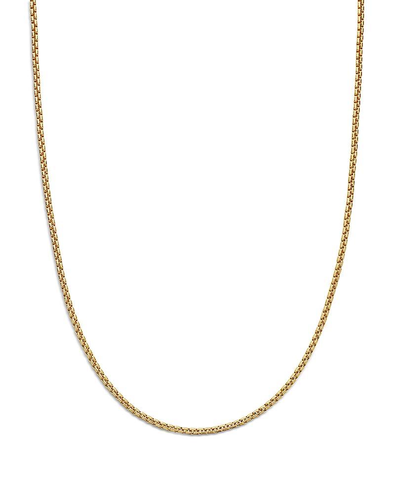 David Yurman Mens 18K Yellow Gold Box Chain Necklace, 26 Product Image