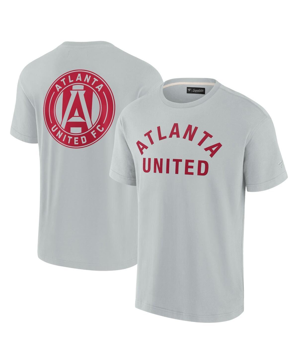 Men's Fanatics Signature  Gray Atlanta United FC Oversized Logo T-Shirt, Size: Medium, Atu Grey Product Image