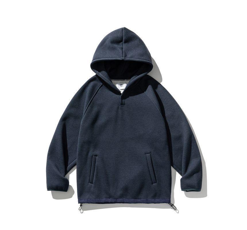 Drawstring Plain Hoodie Product Image
