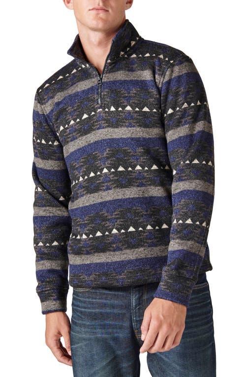 Lucky Brand Mens Los Feliz Half Zip Mock Neck Sweater Product Image